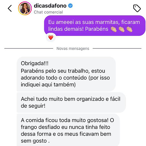 Comentário de cliente