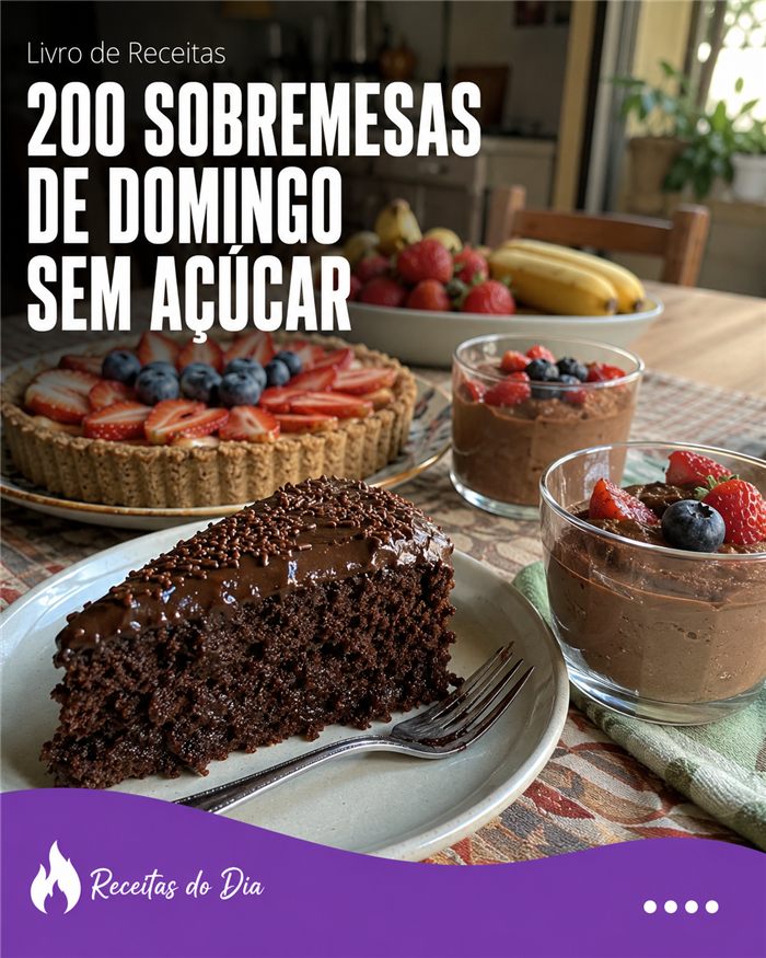 Guia de sobremesas sem açúcar
